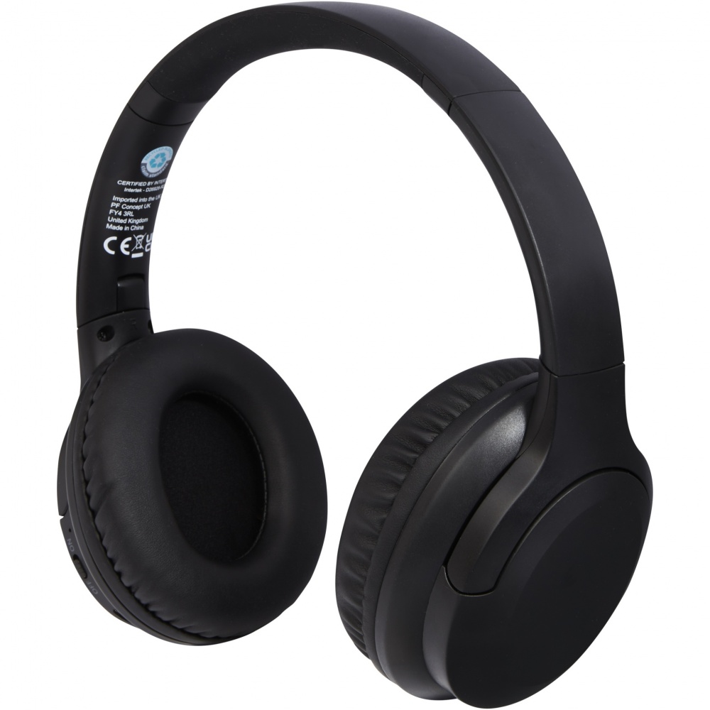 Logo trade promotional merchandise image of: Loop recycled plastic Bluetooth® headphones