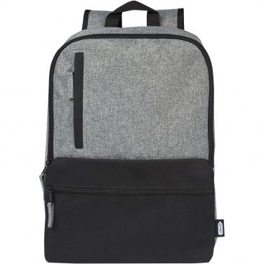 Logo trade promotional merchandise picture of: Reclaim 15" GRS recycled two-tone laptop backpack 14L
