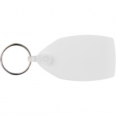 Logo trade promotional items image of: Tait rectangular-shaped recycled keychain