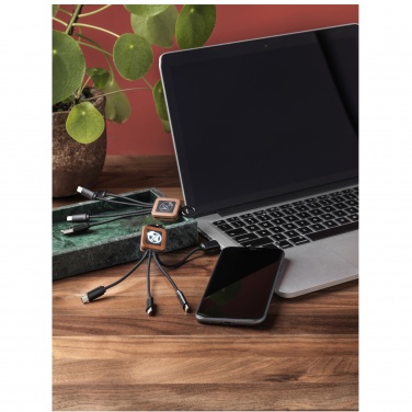 Logo trade promotional merchandise image of: SCX.design C19 wooden easy to use cable