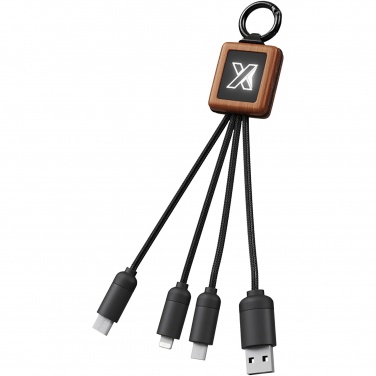 Logo trade promotional giveaway photo of: SCX.design C19 wooden easy to use cable