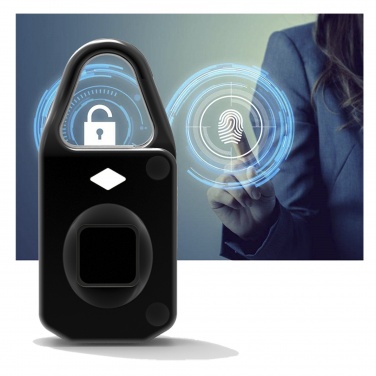 Logo trade promotional gifts picture of: SCX.design T10 fingerprint padlock