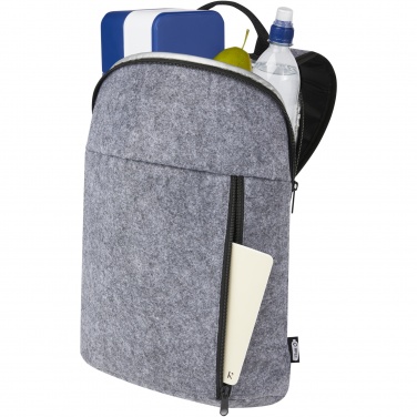 Logo trade corporate gifts image of: Felta GRS recycled felt cooler backpack 7L