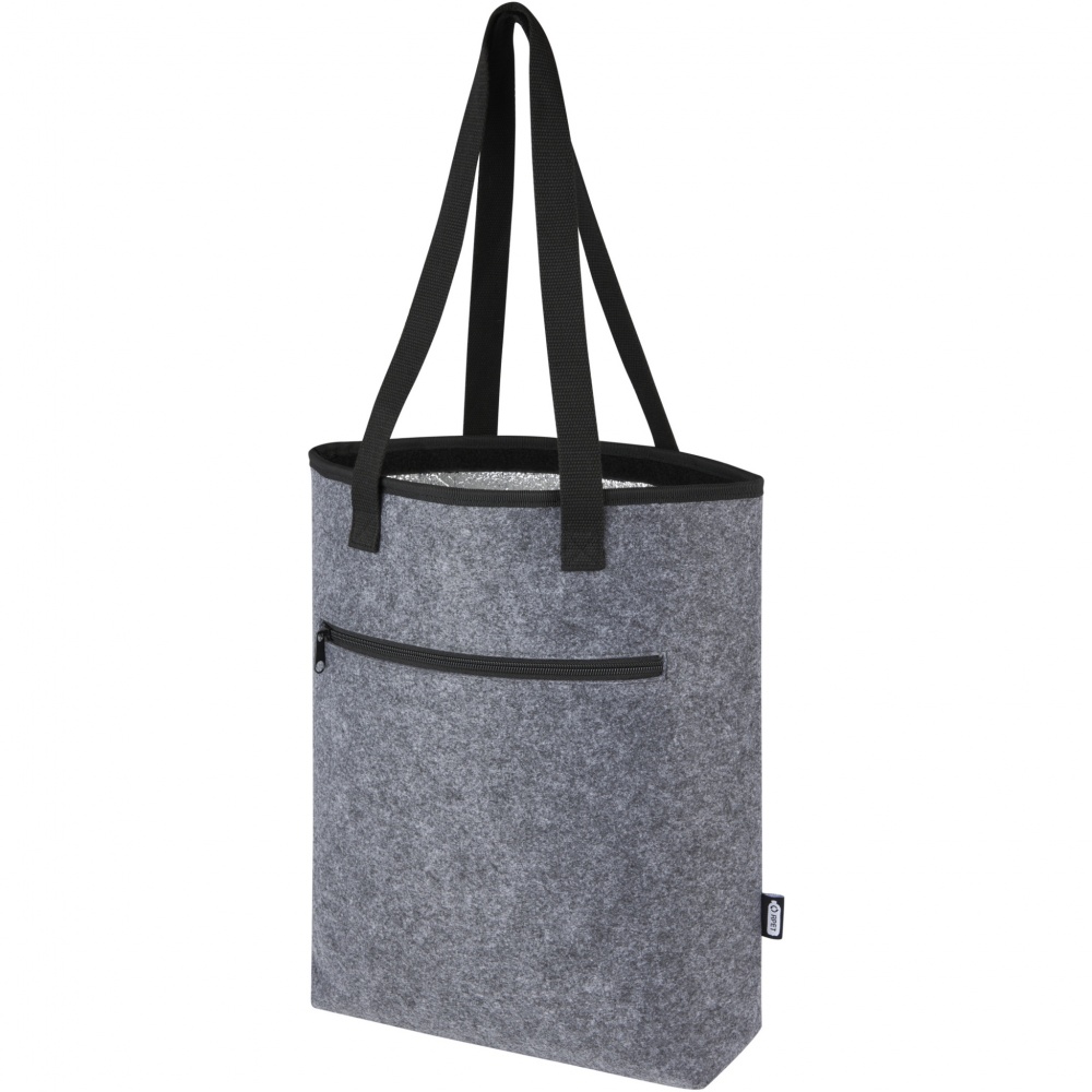 Logo trade promotional gifts image of: Felta GRS recycled felt cooler tote bag 12L