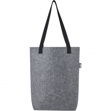 Logo trade promotional items image of: Felta GRS recycled felt tote bag with wide bottom 12L