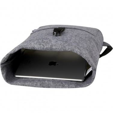 Logotrade promotional giveaway picture of: Felta GRS recycled felt roll-top bike bag 13L