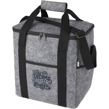 Logo trade promotional merchandise picture of: Felta GRS recycled felt bottle cooler bag 21L
