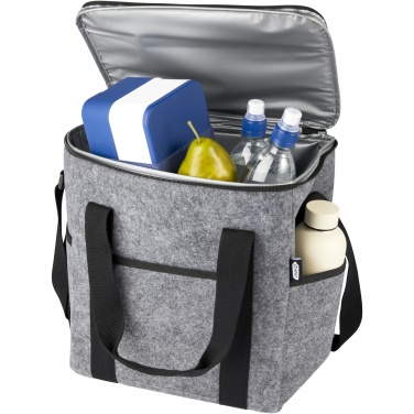 Logotrade promotional giveaway image of: Felta GRS recycled felt bottle cooler bag 21L