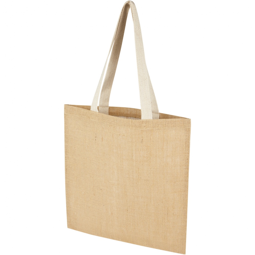 Logo trade promotional merchandise picture of: Juta 300 g/m² jute tote bag 7L
