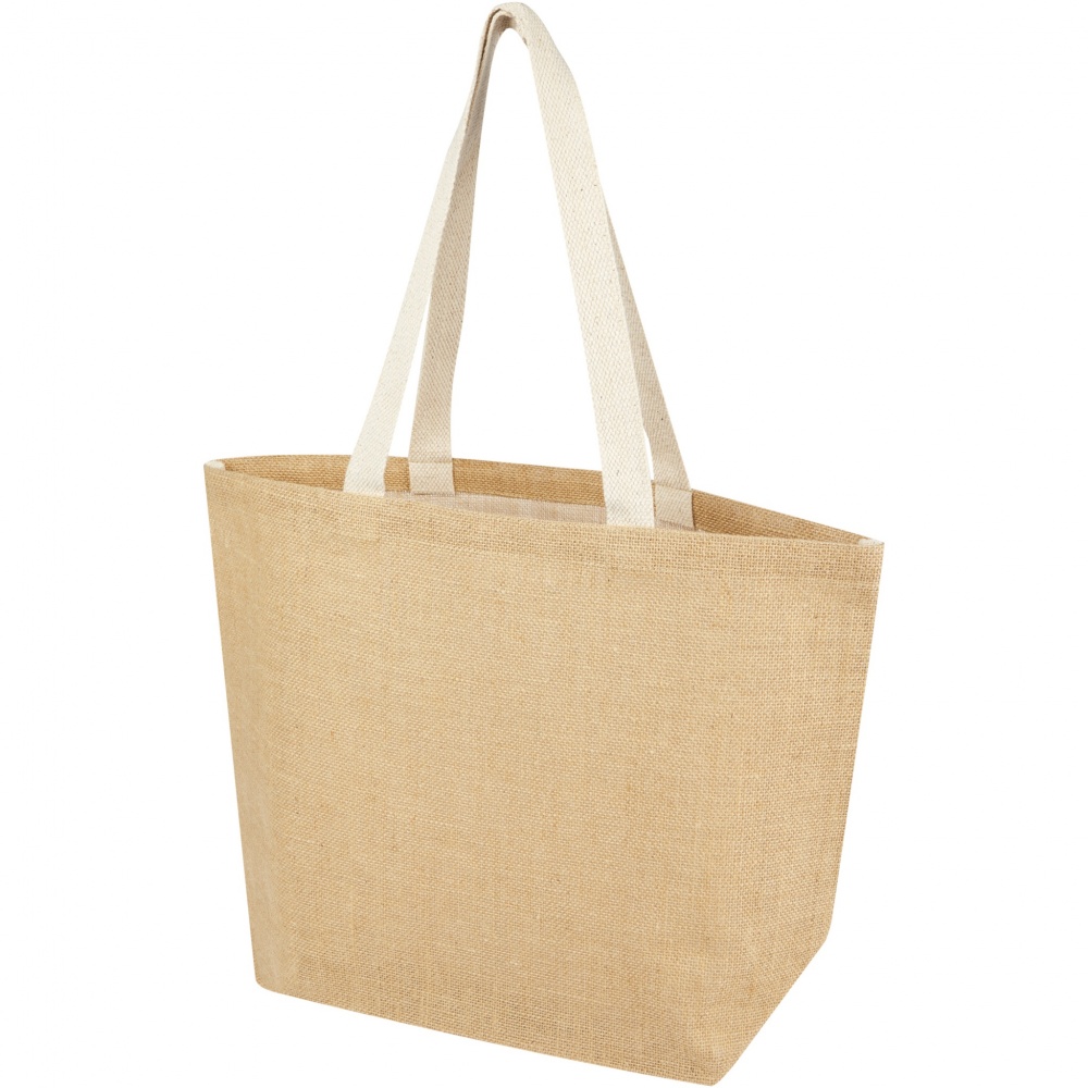 Logo trade promotional giveaway photo of: Juta 300 g/m² jute tote bag 12L
