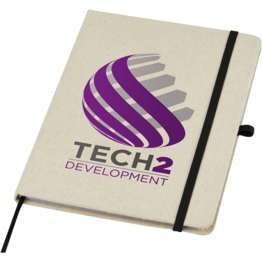 Logo trade promotional products picture of: Tutico organic cotton hardcover notebook