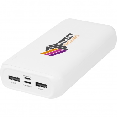 Logo trade promotional items image of: Electro 20.000 mAh recycled plastic power bank 
