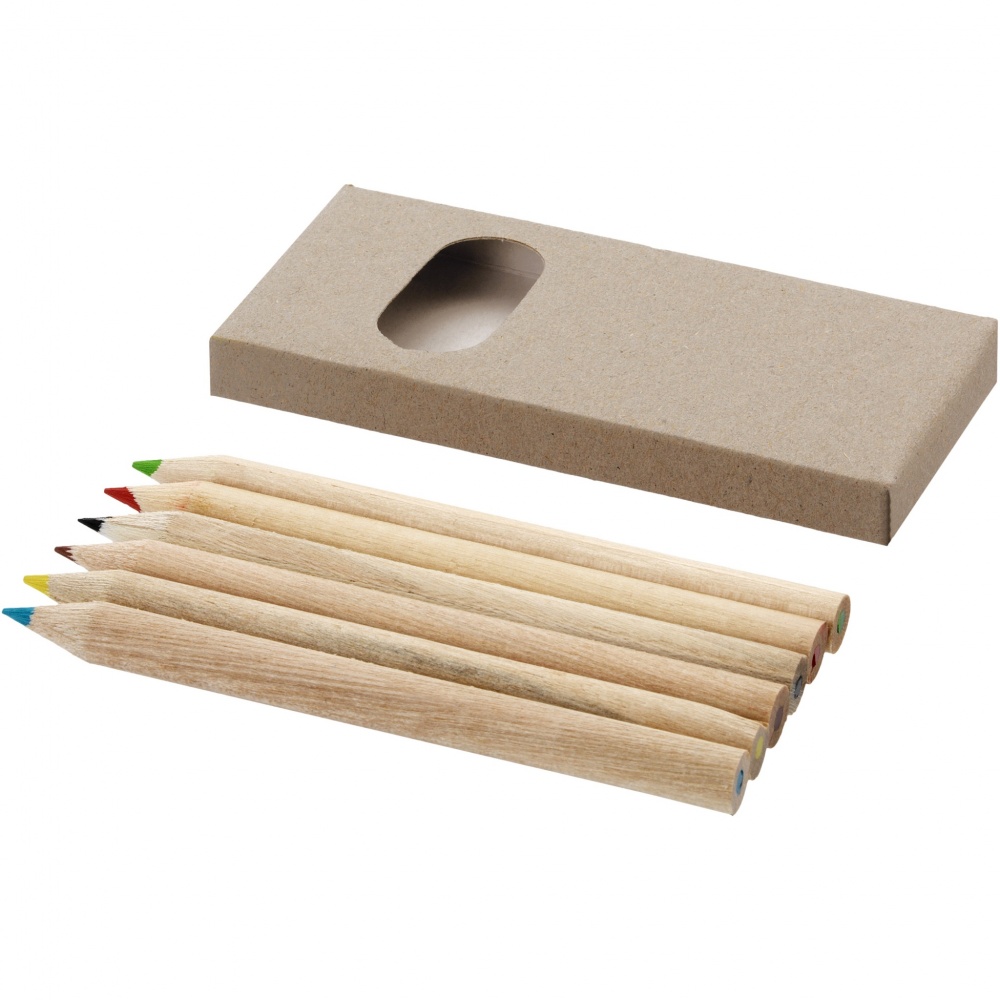 Logo trade promotional giveaway photo of: Artemaa 6-piece pencil colouring set