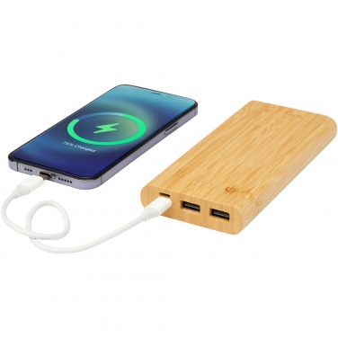 Logotrade promotional gift image of: Tulda 10.000 mAh bamboo power bank