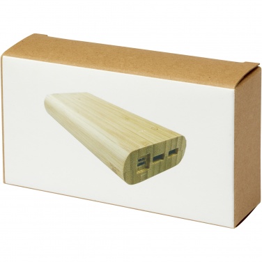Logotrade promotional item image of: Tulda 20.000 mAh bamboo power bank
