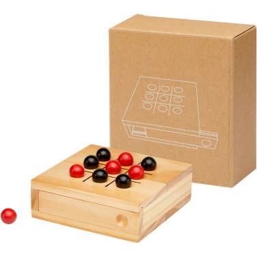 Logo trade promotional gifts image of: Strobus wooden tic-tac-toe game