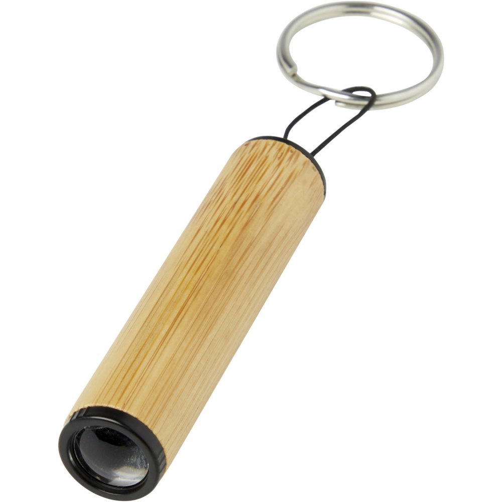 Logotrade promotional product picture of: Cane bamboo key ring with light