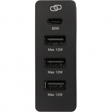 Logo trade corporate gift photo of: ADAPT 72W recycled plastic PD power station