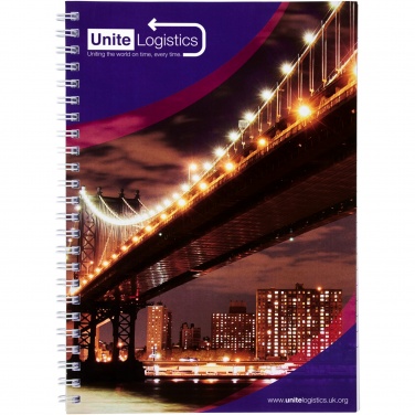 Logotrade advertising product image of: Desk-Mate® A4 spiral notebook with printed back cover