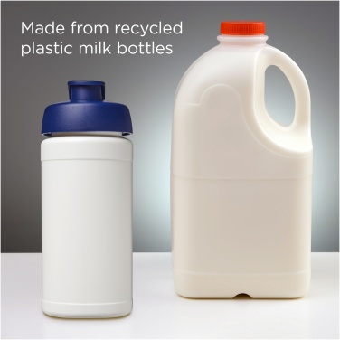 Logo trade promotional giveaway photo of: Baseline 500 ml recycled sport bottle with flip lid