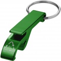 Tao RCS recycled aluminium bottle and can opener with keychain , Green