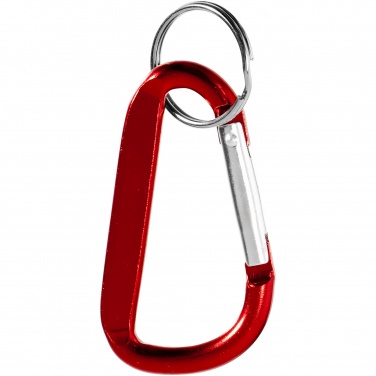 Logo trade promotional products picture of: Timor RCS recycled aluminium carabiner keychain
