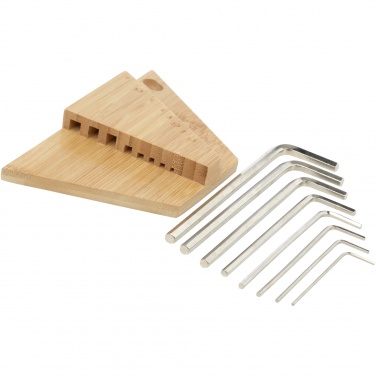 Logo trade promotional items picture of: Allen bamboo hex key tool set
