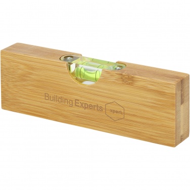 Logo trade corporate gifts picture of: Flush bamboo spirit level with bottle opener