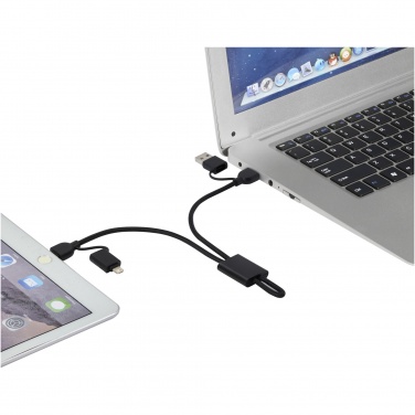 Logo trade promotional product photo of: Connect 6-in-1 RCS recycled aluminium 45W quick charge & data transfer cable