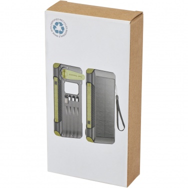 Logotrade promotional item picture of: Soldy 10.000 mAh RCS recycled plastic solar dynamo power bank 