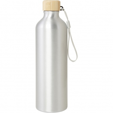 Logo trade promotional giveaways image of: Malpeza 770 ml RCS certified recycled aluminium water bottle