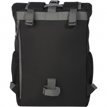 Logo trade promotional products picture of: Aqua 15" GRS recycled water resistant roll-top bike bag 20L