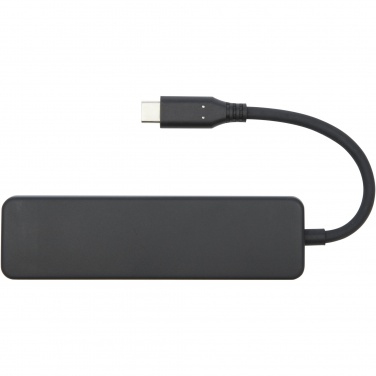 Logo trade promotional merchandise photo of: Loop RCS recycled plastic multimedia adapter USB 2.0-3.0 with HDMI port