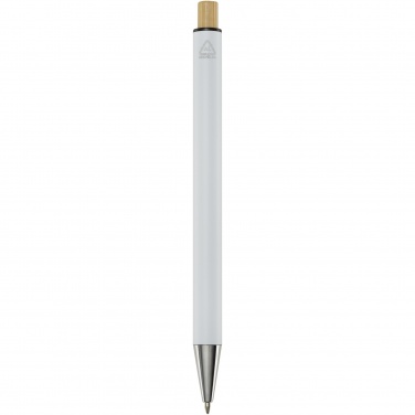 Logotrade promotional product picture of: Cyrus recycled aluminium ballpoint pen (blue ink)
