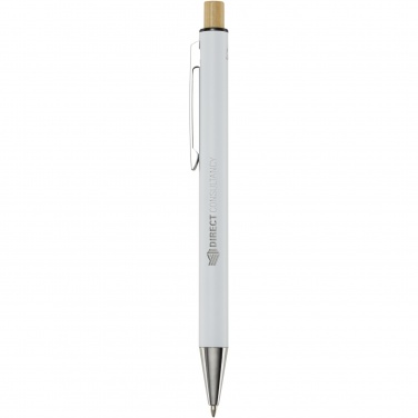 Logo trade advertising product photo of: Cyrus recycled aluminium ballpoint pen (blue ink)