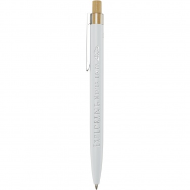 Logo trade advertising product photo of: Nooshin recycled aluminium ballpoint pen  (blue ink)