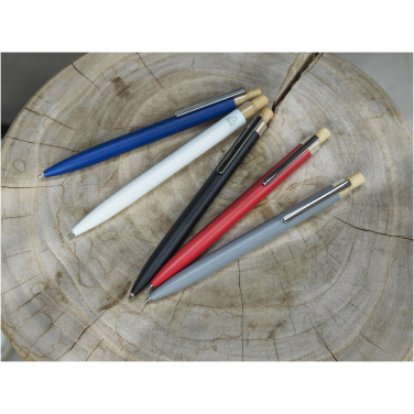 Logo trade promotional giveaways picture of: Nooshin recycled aluminium ballpoint pen (black ink)