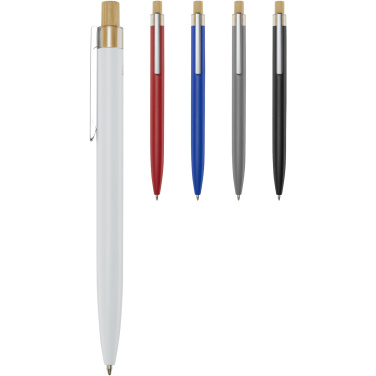 Logo trade promotional gifts image of: Nooshin recycled aluminium ballpoint pen (black ink)