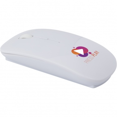 Logo trade promotional products image of: Menlo RCS recycled plastic wireless mouse 