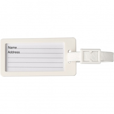 Logo trade promotional giveaways picture of: River recycled window luggage tag