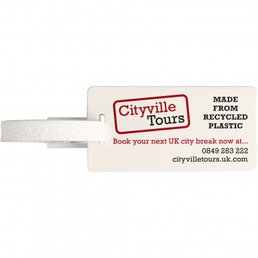 Logotrade promotional gift picture of: River recycled window luggage tag