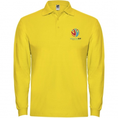 Logo trade promotional merchandise photo of: Estrella long sleeve men's polo