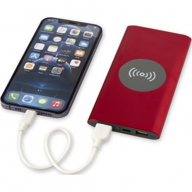 Logotrade promotional products photo of: Juice 8000 mAh Type-C recycled aluminium wireless power bank