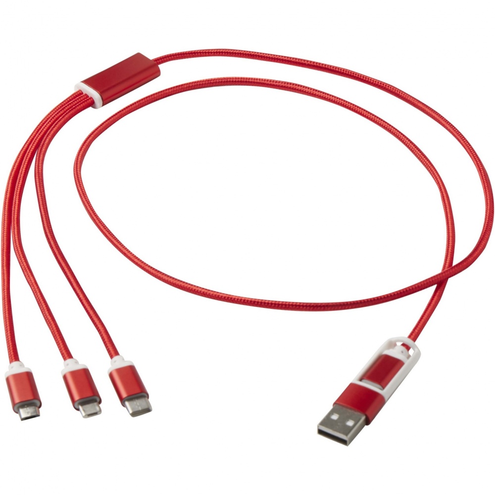 Logotrade promotional merchandise image of: Versatile 5-1 recycled aluminium charging cable