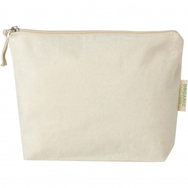 Logotrade promotional merchandise image of: Orissa 180 g/m² organic toiletry bag 1L