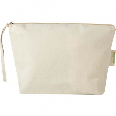 Logo trade promotional merchandise photo of: Orissa 180 g/m² organic large accessory pouch 3L