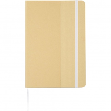 Logotrade promotional product image of: Nelida A5 recycled cardboard hard cover notebook