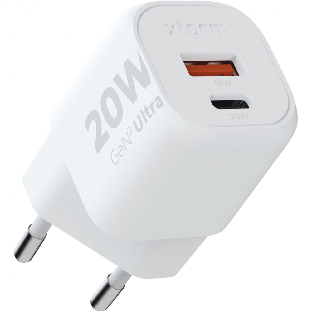 Logo trade promotional item photo of: Xtorm XEC020 GaN² Ultra 20W wall charger