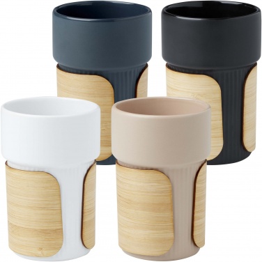 Logo trade business gift photo of: Tumbler Fika 340 ml with bamboo sleeve