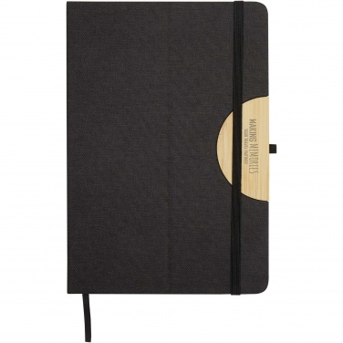 Logo trade promotional giveaway photo of: Laura A5 hard cover notebook and ballpoint pen gift set